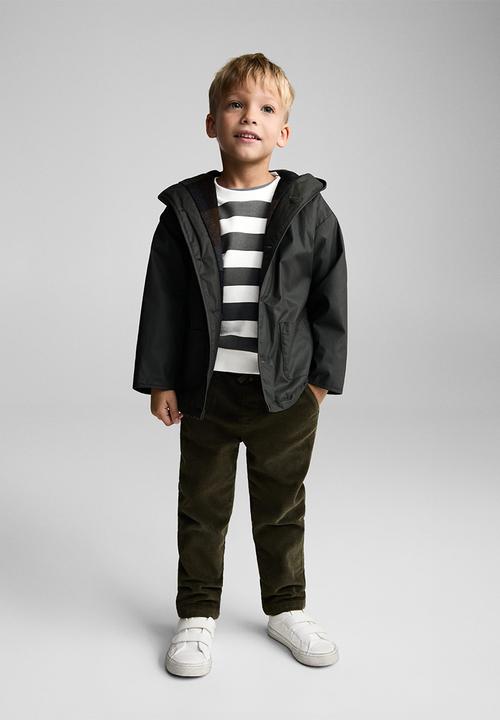MANGO - Sweatshirt stripeb7 - charcoal