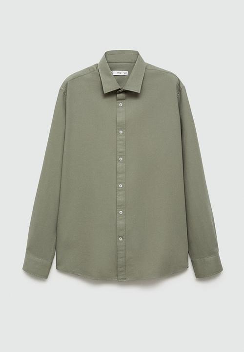 MANGO - Shirt arthur - beige & khaki