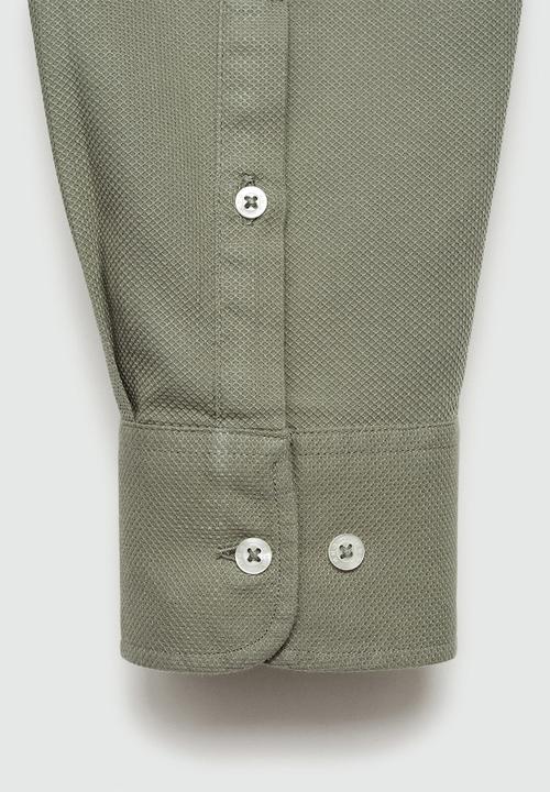 MANGO - Shirt arthur - beige & khaki