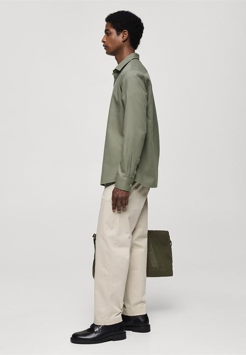 MANGO - Shirt arthur - beige & khaki