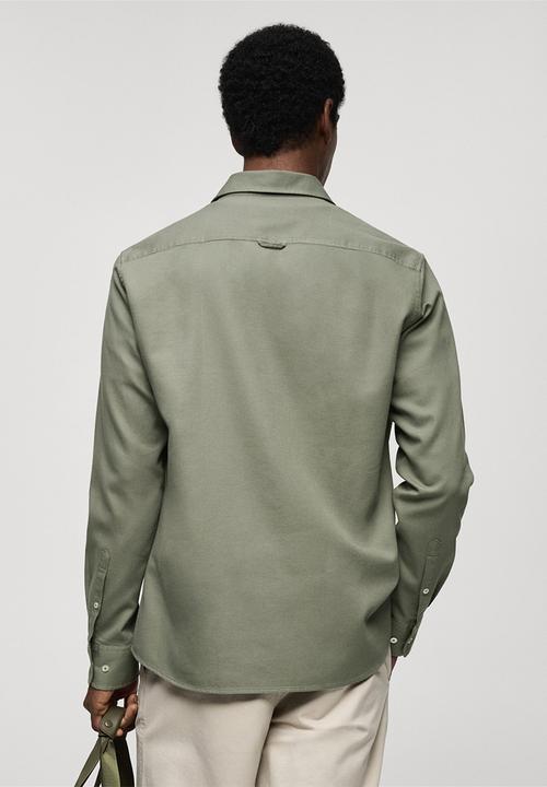 MANGO - Shirt arthur - beige & khaki