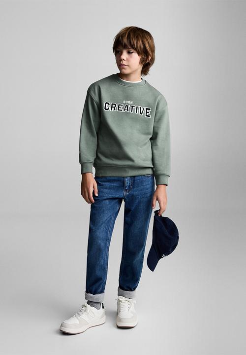 MANGO - Sweatshirt creative - medium green