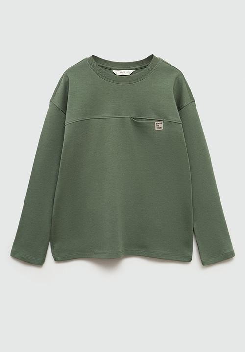 MANGO - T-shirt newbasic - medium green