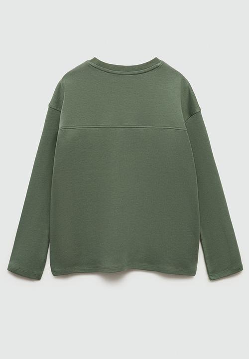 MANGO - T-shirt newbasic - medium green