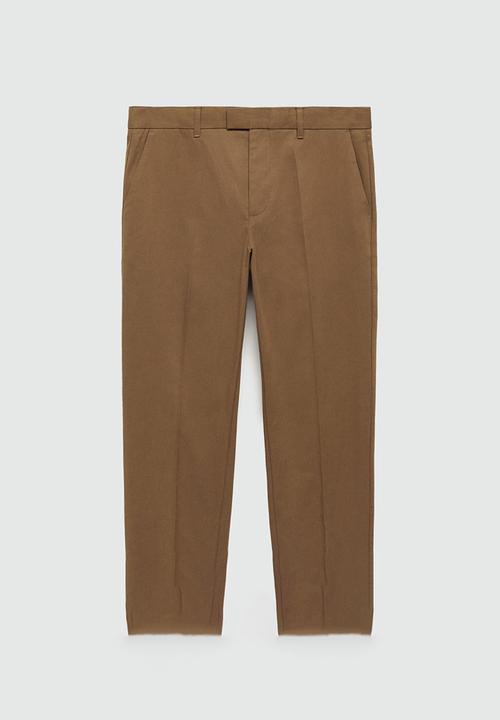 MANGO - Trousers nicco - brown