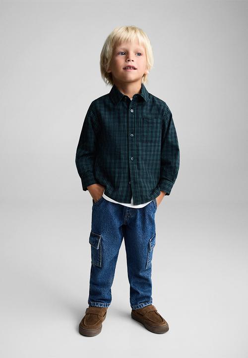 MANGO - Shirt pau - dark green