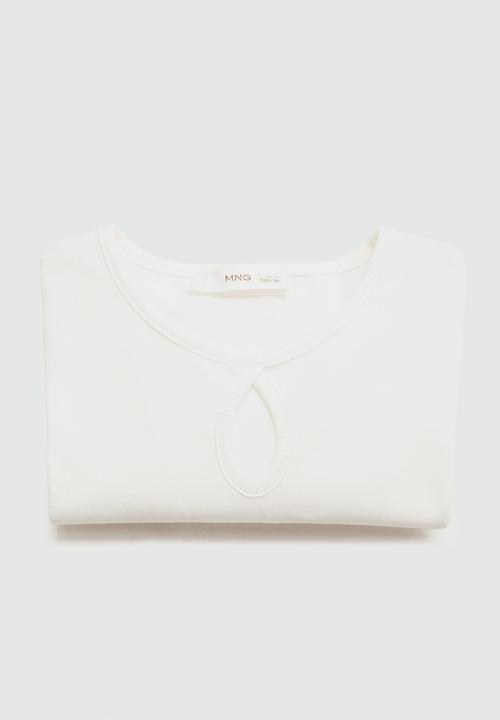 MANGO - T-shirt vico - natural