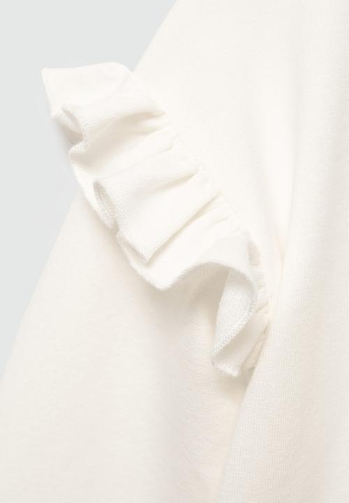 MANGO - Sweatshirt ruffle - natural