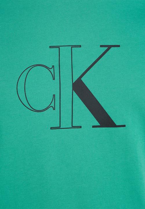 Calvin Klein - Outline monologo tee - bahama green