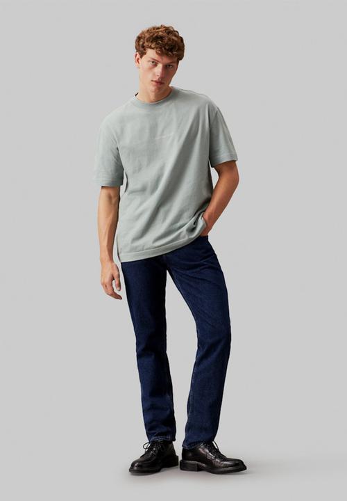 Calvin Klein - Grid Monogram Tee - Slate Gray
