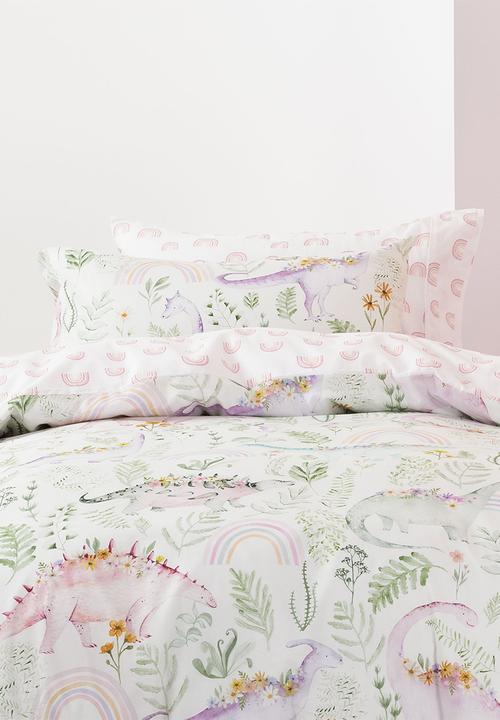 Linen House - Dino Garden Duvet Cover Set - Multi