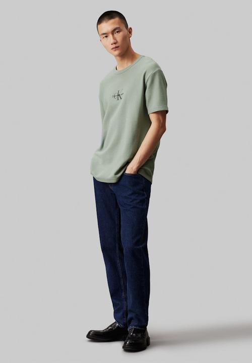 Calvin Klein - City grid short sleeve tee - slate grey