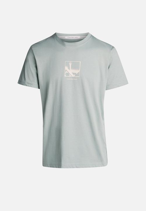 Calvin Klein - Grid box tee - slate grey