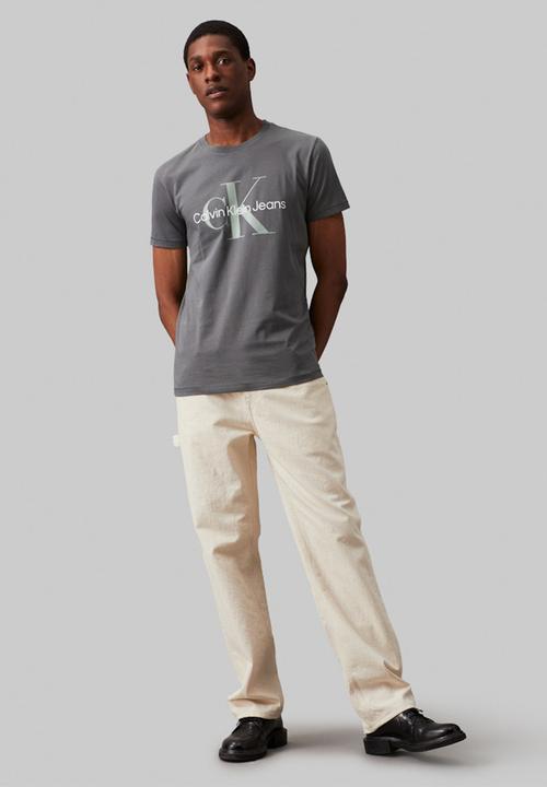 Calvin Klein - Seasonal monologo tee - endless grey