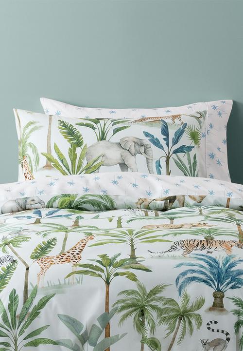 Linen House - Jungle Oasis Duvet Cover Set - Green