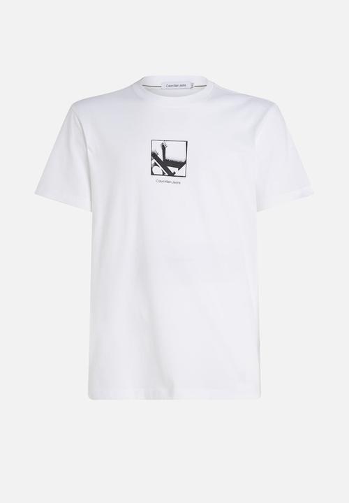 Calvin Klein - Grid box tee - bright white