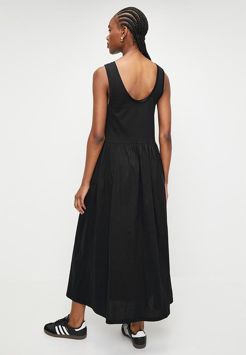 Superbalist - Dropwaist T-shirt Midi Dress - Black