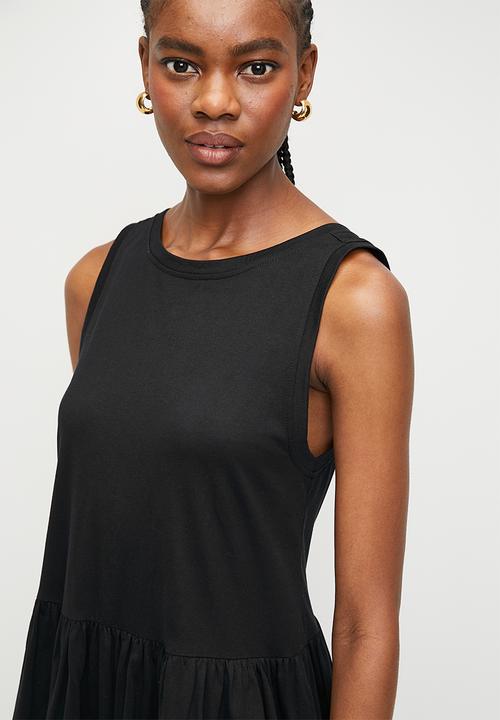 Superbalist - Dropwaist T-shirt Midi Dress - Black
