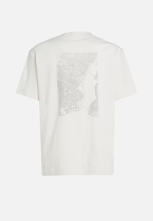 Calvin Klein - City grid map tee - ivory