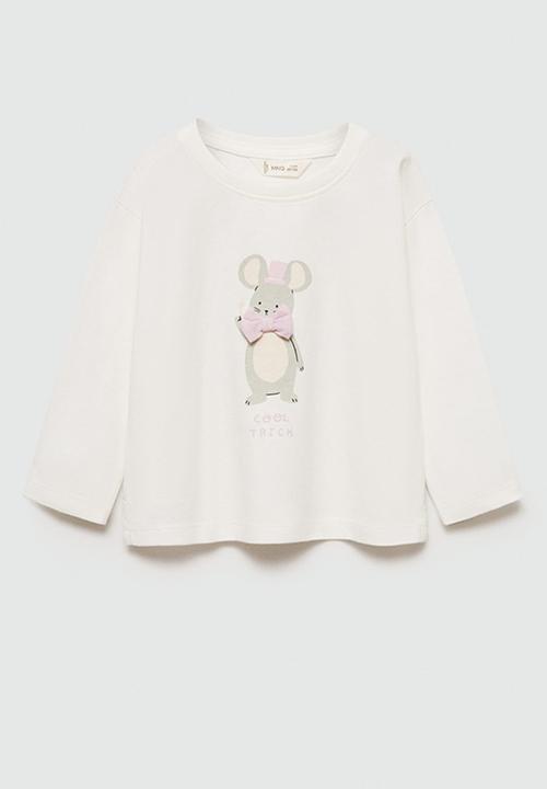 MANGO - T-shirt raton - natural