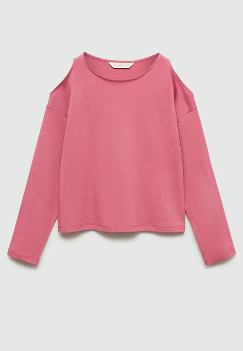 MANGO - T-shirt mila - medium pink