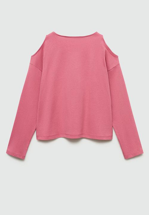 MANGO - T-shirt mila - medium pink