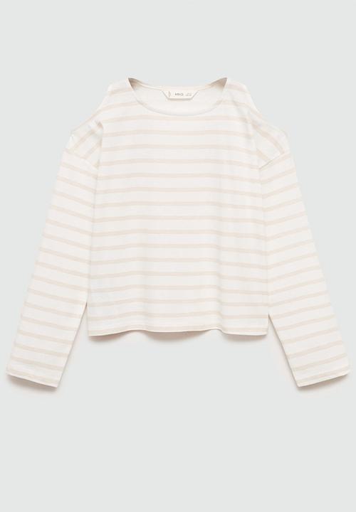 MANGO - T-shirt mula - natural