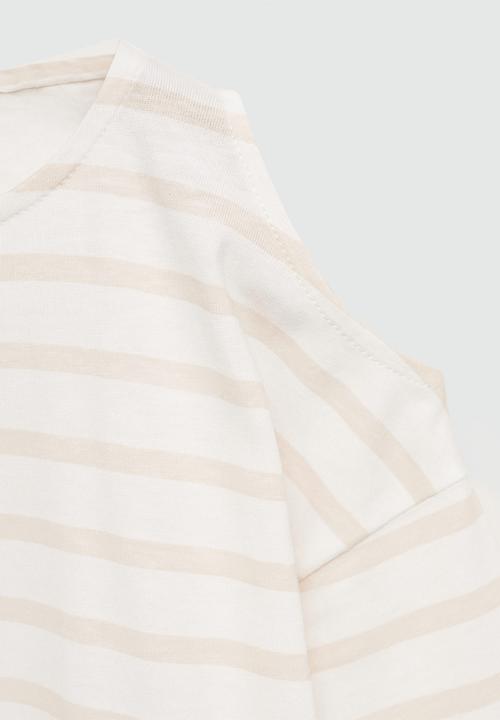 MANGO - T-shirt mula - natural