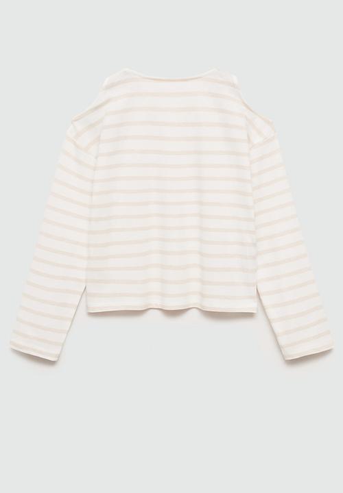 MANGO - T-shirt mula - natural