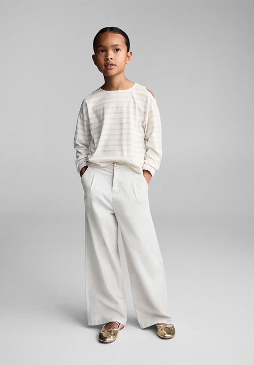 MANGO - T-shirt mula - natural