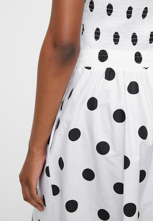 Me&B - Dirdle Skirt With Ric Rac In Spot - Blackspot