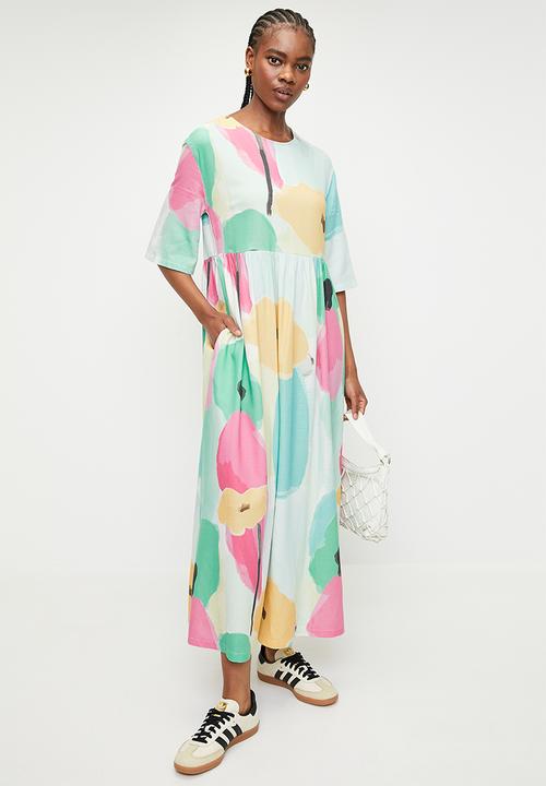 Superbalist - Linen Blend Babydoll Midi Dress - Painted People 