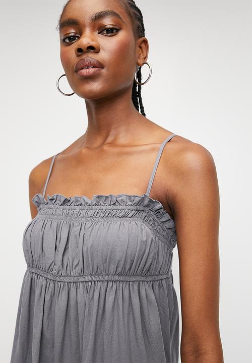 Superbalist - Strappy Trapeze Maxi Dress - Grey