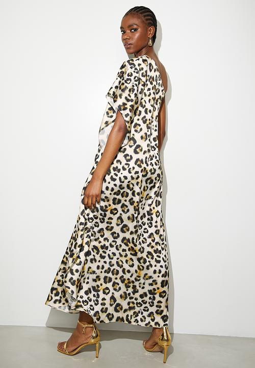 VELVET - Asym Kaftan Dress - Abstract Animal