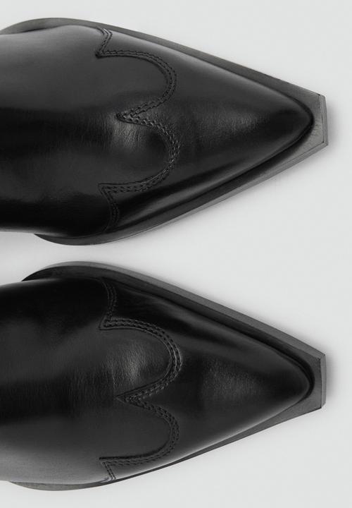 MANGO - Salsa leather boot - black