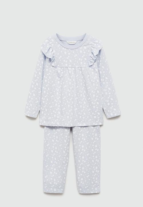 MANGO - Pyjamas flori - light/pastel blue
