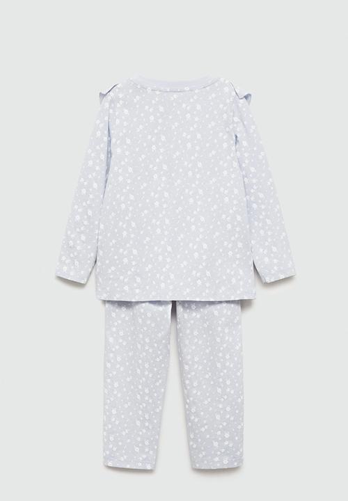MANGO - Pyjamas flori - light/pastel blue