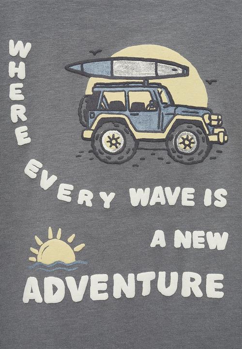 MANGO - T-shirt jeep - gray