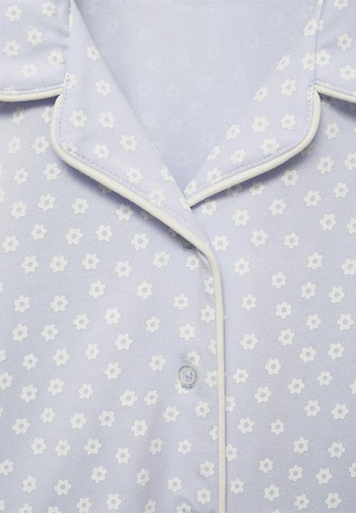 MANGO - Pyjamas flores - light/pastel blue