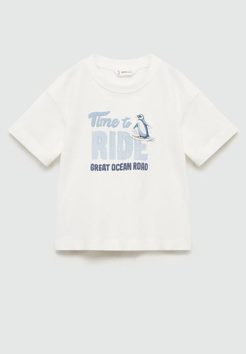 MANGO - T-shirt ride - natural