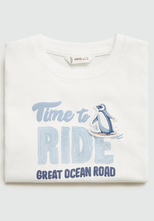 MANGO - T-shirt ride - natural