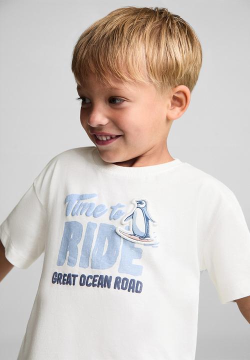 MANGO - T-shirt ride - natural