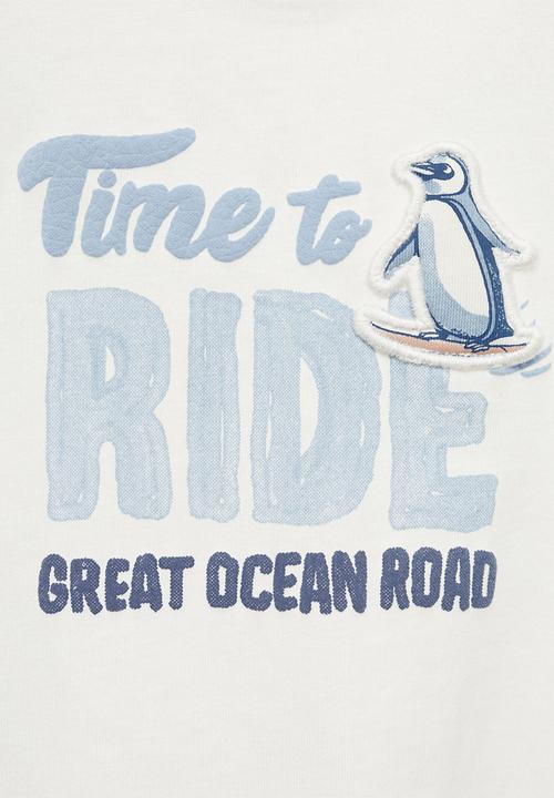 MANGO - T-shirt ride - natural