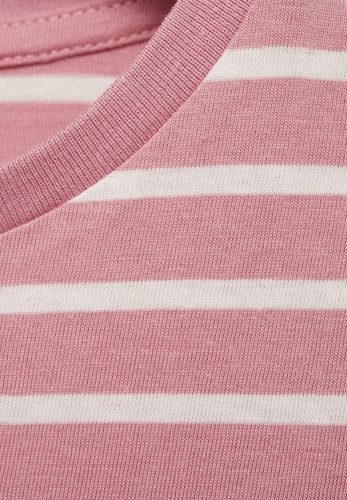 MANGO - T-shirt stripes - pink