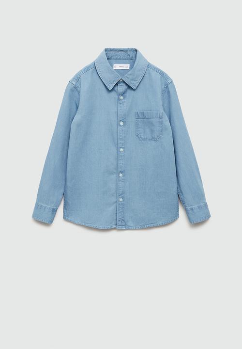MANGO - Shirt joan - open blue