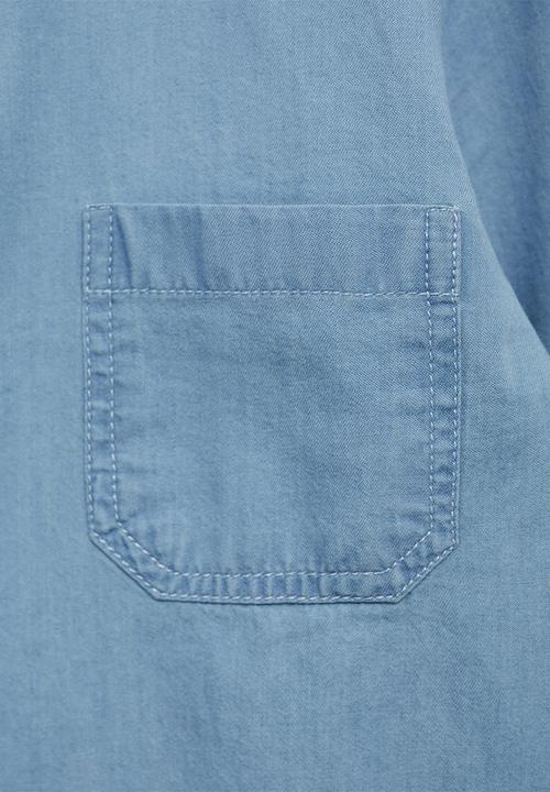 MANGO - Shirt joan - open blue