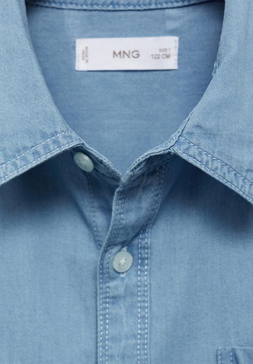 MANGO - Shirt joan - open blue
