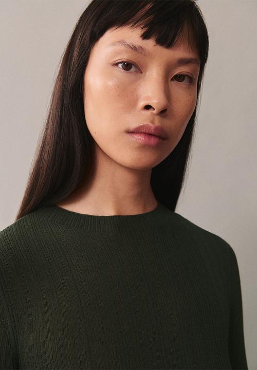 MANGO - Sweater Valle - Dark Green