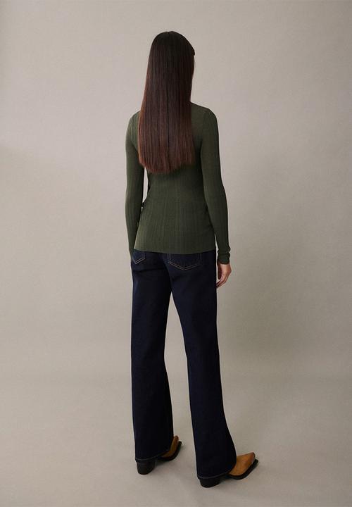 MANGO - Sweater Valle - Dark Green