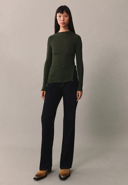 MANGO - Sweater Valle - Dark Green